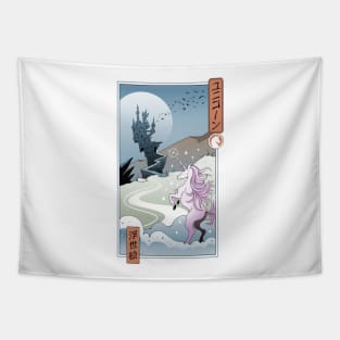 Unicorn Ukiyo-e Tapestry