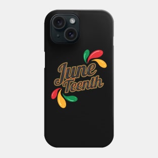 Logo for Black History Juneteenth Phone Case