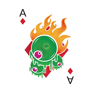 Poison Fire Ace of Diamonds T-Shirt