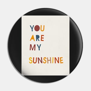 You are my sunshine, Abstract, Mid century modern kids wall art, Nursery room Pin