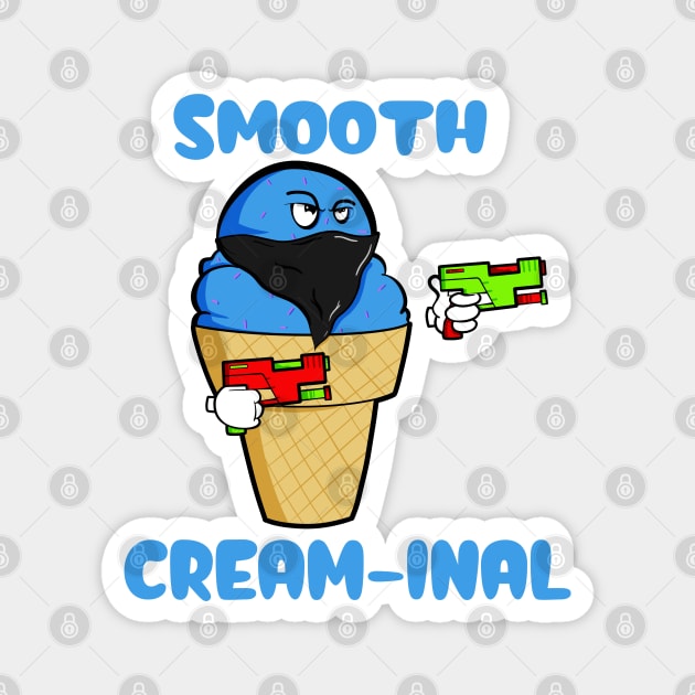 Smooth Cream-Inal Magnet by Art by Nabes