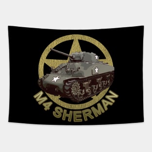 M4 Sherman WW2 American Medium Tank Tapestry