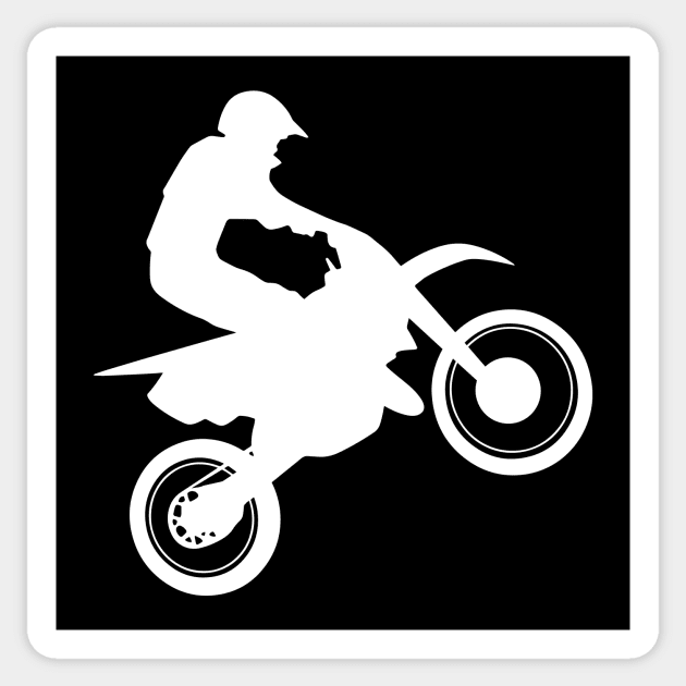 Sticker Motocross silhouette