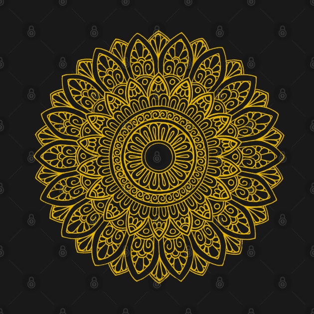 Mandala (yellow) by calenbundalas