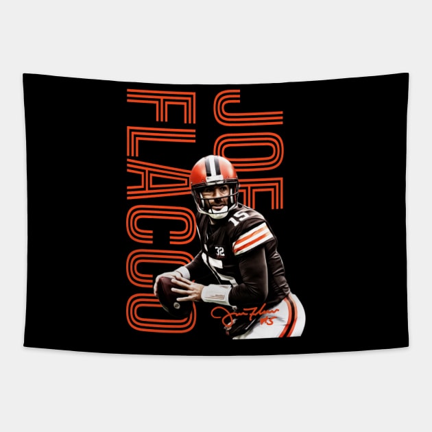 Joe Flacco Tapestry by Doodledotting