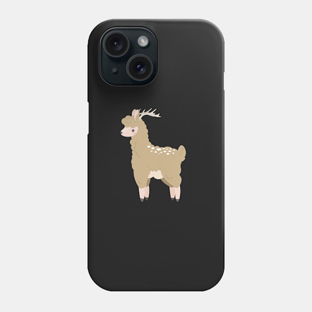 Deer Llama Phone Case by TakeTheLlama