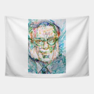 ISAAC ASIMOV watercolor and ink portrait .1 Tapestry