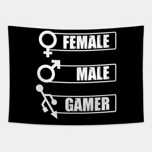 Male Female Gamer Tapestry