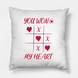 You Won My Heart Love Valentine Pillow