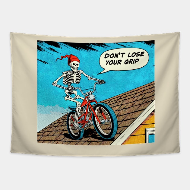 Don't Lose Your Grip Tapestry by OldSchoolRetro