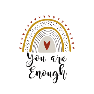 Your are enough rainbow design T-Shirt