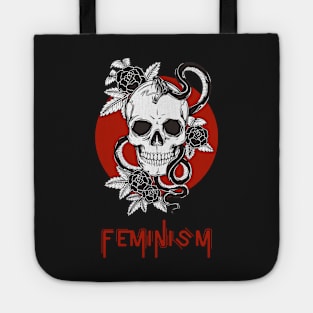 Skull & Snake Feminism Tote