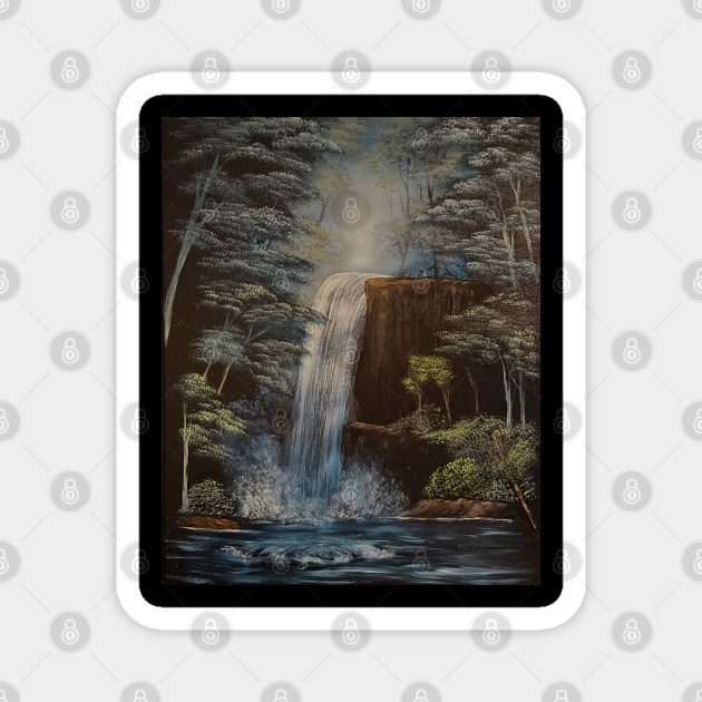 Graceful Waterfall Magnet by J&S mason