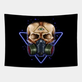 Gas mask Skull Tapestry