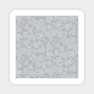 Gray Dotted Magnolias Magnet