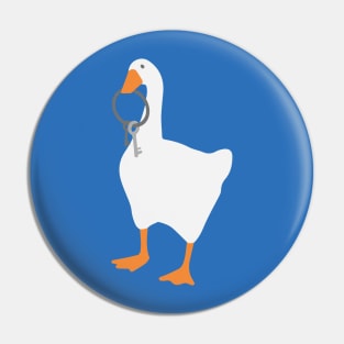 goose with keys Pin