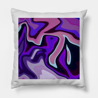 Acrylic pour purple Pillow