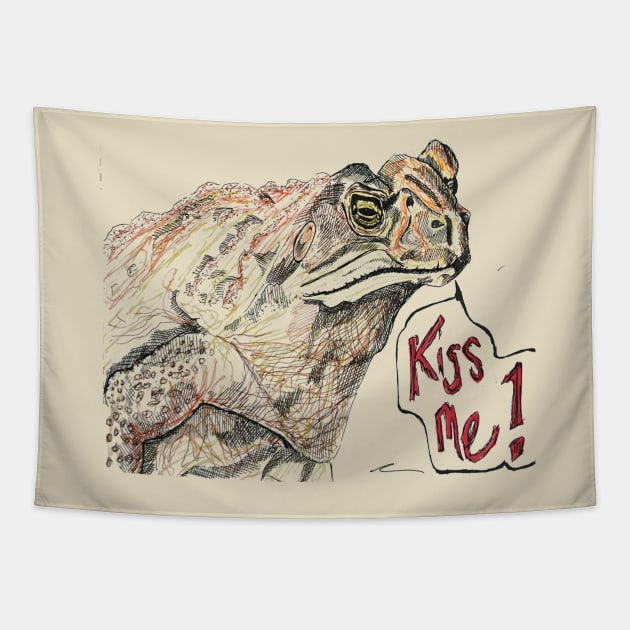 kiss me Tapestry by stuartmewilson1