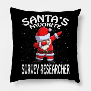 Santas Favorite Survey Researcher Christmas Pillow