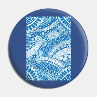 Cerulean Waves Pin