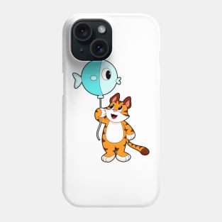 Tiger Balloon Fish Phone Case