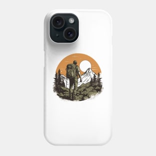 Take a step back in time with a vintage hike Phone Case