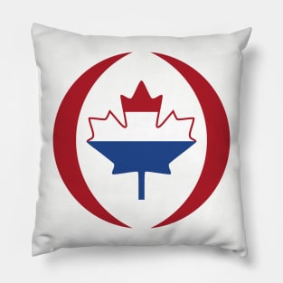 Dutch Canadian Multinational Patriot Flag Series Pillow