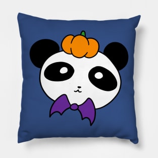 Pumpkin Panda Face Pillow