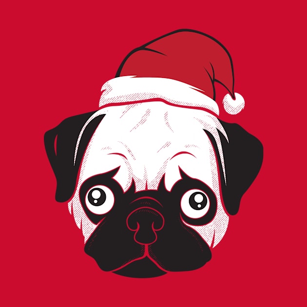 Holiday Pug by strangethingsa