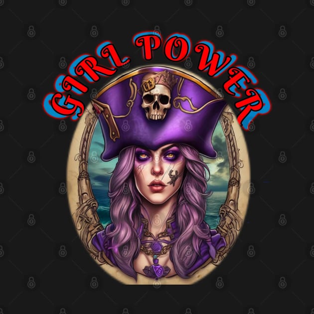 Girl power purple pirate ghost by sailorsam1805