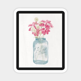 Mason Jar Florals Magnet