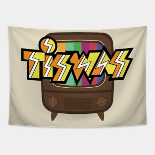 Tiswas Vintage UK 1970s kids TV Tapestry