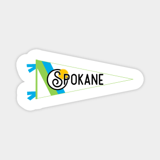 Spokane Flag Pennant Magnet