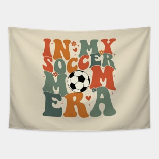 In My Soccer Mom Era Groovy Sports Parent Trendy Soccer Mama Tapestry