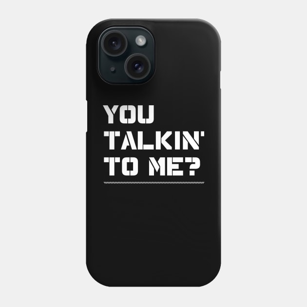 You Talking To Me? from the 1973 film Taxi Driver Phone Case by DaveLeonardo