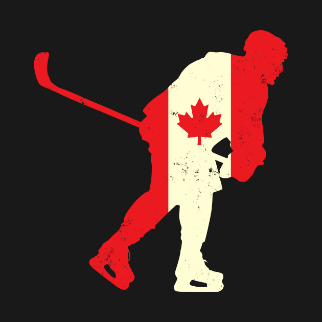 Canadian Maple Leaf Ice Hockey Player by echopark12