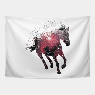 Fantasy space Horse in Galaxy Tapestry