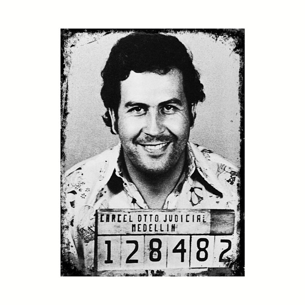 Escobar Mugshot Pablo Escobar Baseball TShirt TeePublic
