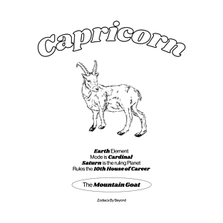 Capricorn Zodiac Design T-Shirt