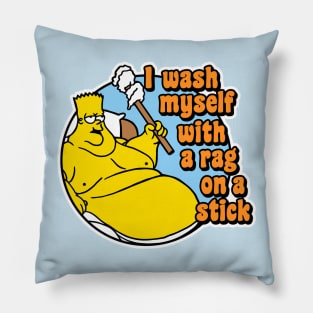 Rag on a stick Pillow