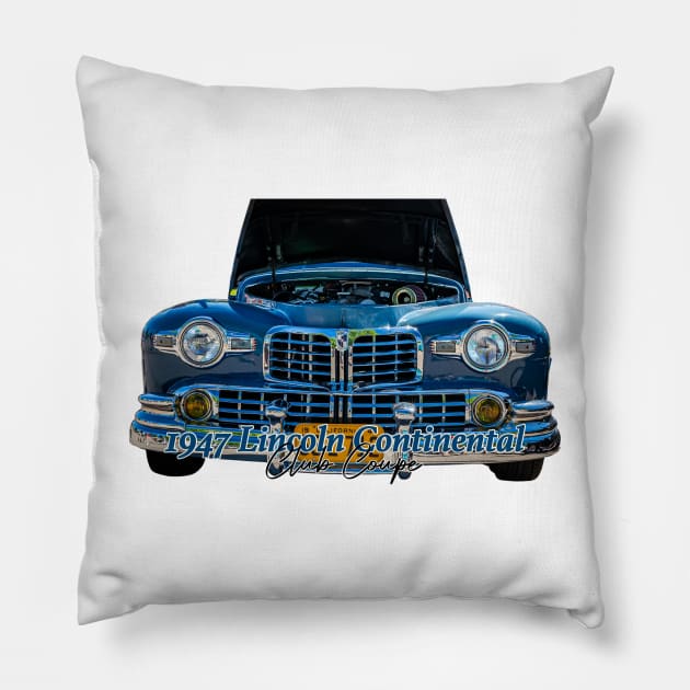 1947 Lincoln Continental Club Coupe Pillow by Gestalt Imagery