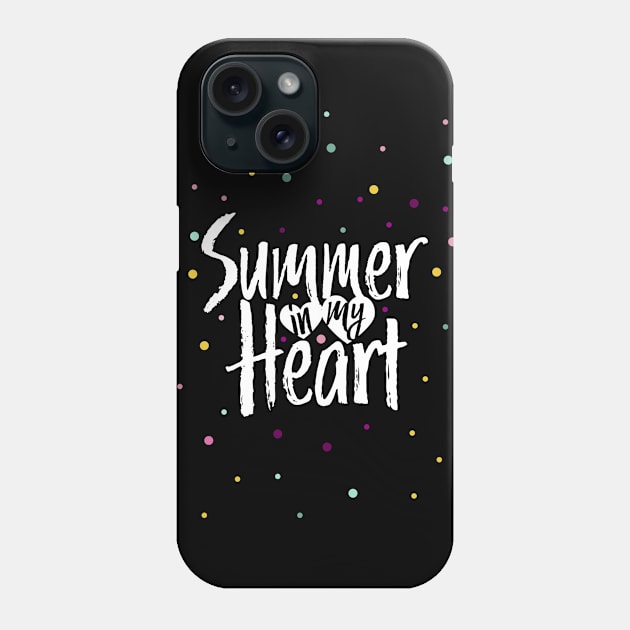 Summer in my heart and Confetti Phone Case by holger.brandt