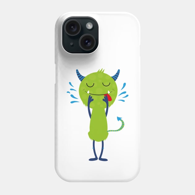 Happy little monster 4 Phone Case by grafart