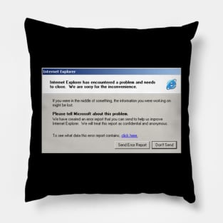 Internet Error - Graphic Tee Pillow