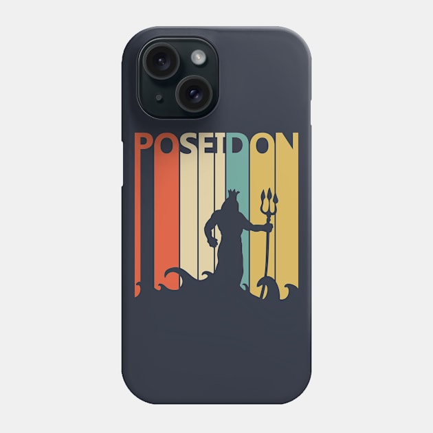 Vintage Retro Poseidon God Gift Phone Case by GWENT