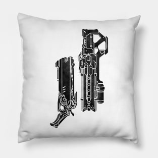 Reaper76 weapons black Pillow