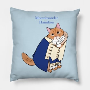 Alexander Hamilton Cat Pillow