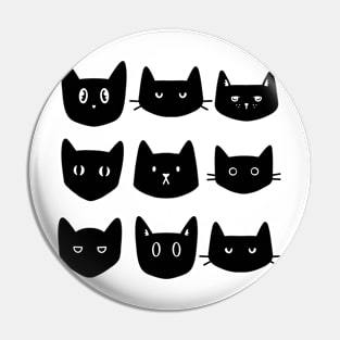 Black cat Pin