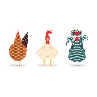 Three Cute Chickens T-Shirt