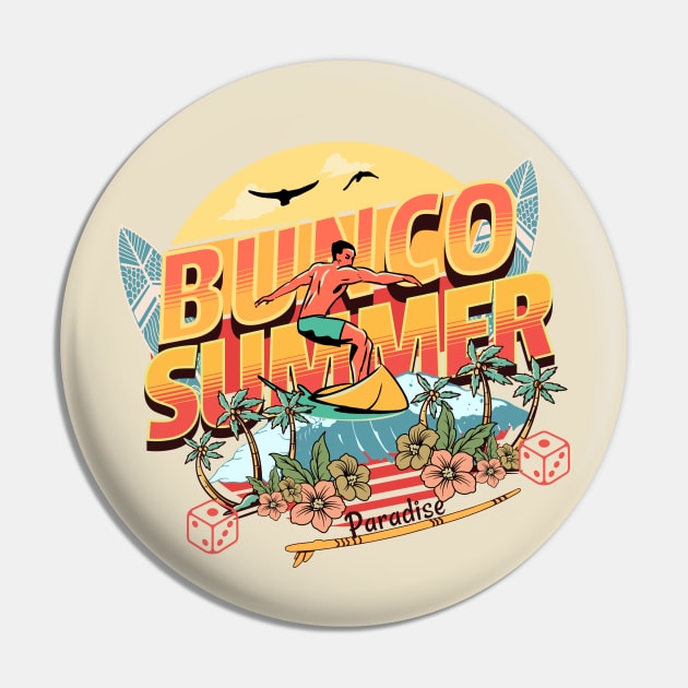 Bunco Summer Surfer Bunco Dice Game Pin by MalibuSun